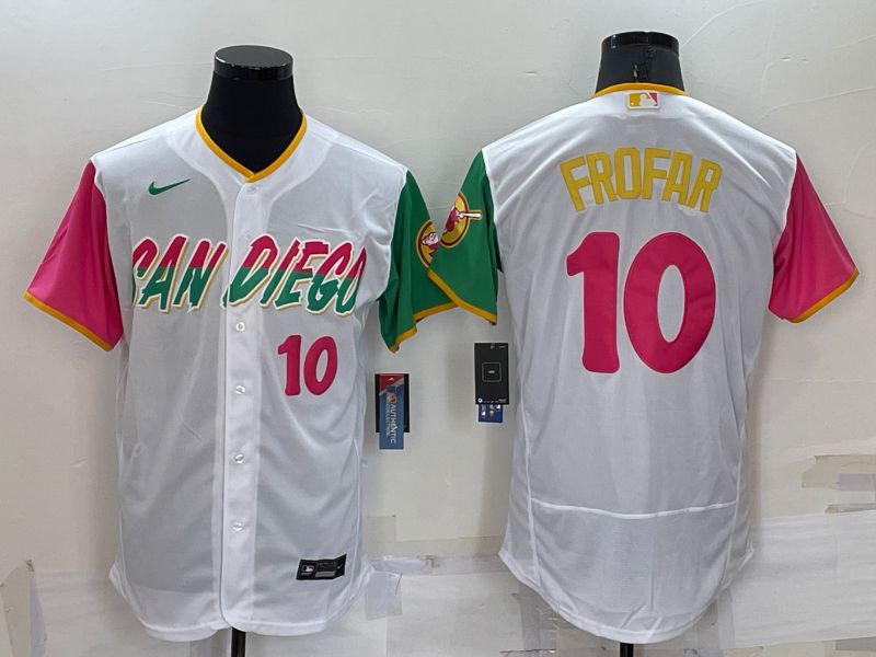 Men San Diego Padres #10 Frofar White City Edition Elite Nike 2022 MLB Jerseys->san diego padres->MLB Jersey